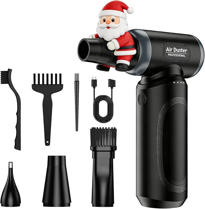 ABS Electric Compressed Air Duster,150000RPM Rechargeable Cordless Mini Blower,3-Gear Adjustable Air Duster with fast charging,mini snow blower for car and cleaning for Computer,Keyboard,House,Outdoor - NeatNest