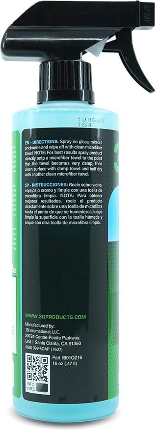 3D Glass Cleaner - Ready to Use, Tint Safe, Streak Free Glass Cleaner - 16oz. - NeatNest