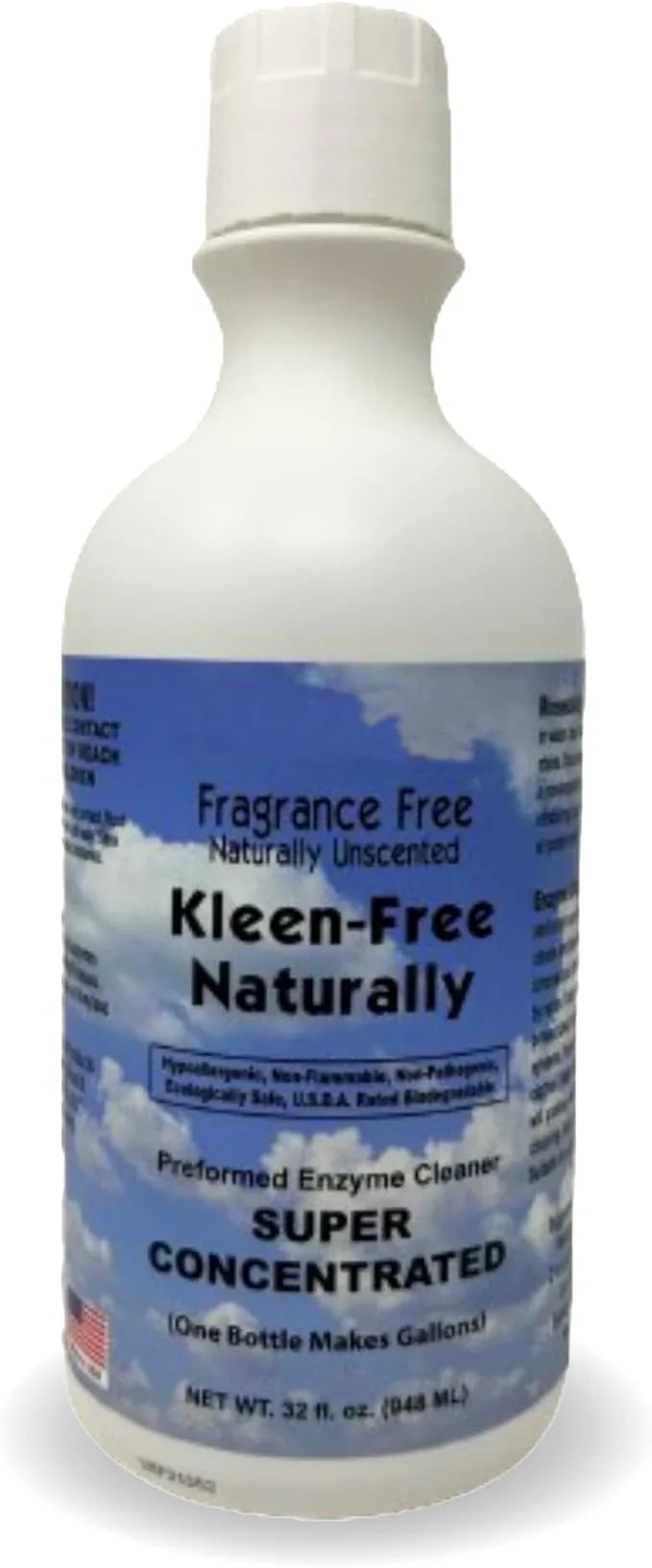 Naturally Unscented Concentrate 32 fl oz Enzyme Cleaner, Enzyme Solution and Multi-Purpose Cleaner, Laundry Additive and More - NeatNest