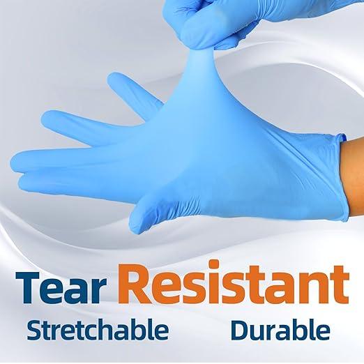 Nitrile Exam Gloves, 3.5-Mil Blue Disposable Latex-Free, Extra Soft Medical Gloves Large Case Of 1000, Powder Free for Medical, Cleaning, Cooking, Esthetician, Food-Safe, L - NeatNest