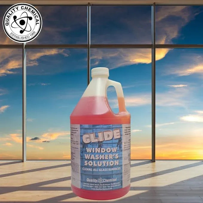 Quality Chemical Glide Streak-Free Outdoor Window Cleaner Washer's Solution - Outdoor Glass Cleaner for Ultimate Window Washing Solution, Perfect for Outdoor Use - Commercial Grade 128oz (Pack of 1) - NeatNest