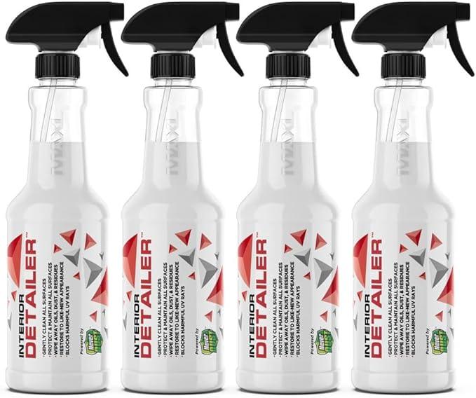 MAXL® Interior Car Cleaner Detailer Spray with NeverDust® Technology Formula (20oz, 4 Pack) - Repels Dust, Wipes Oil, Residue with Matte Finish for Leather, Dash, Trim & Screens - Safe on All Surfaces - NeatNest