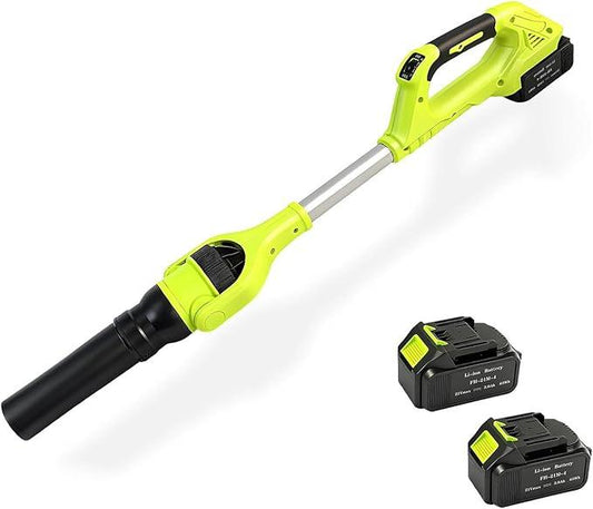 Cordless Leaf Blower, 21V Leaf Blowers, 580CFM/180 MPH Brushless Motor and 3-Speed Electric Blower, with 2 Lightweight Batteries 3.0Ah & Charger Gutter Cleaning for Garden Yard Patio - NeatNest