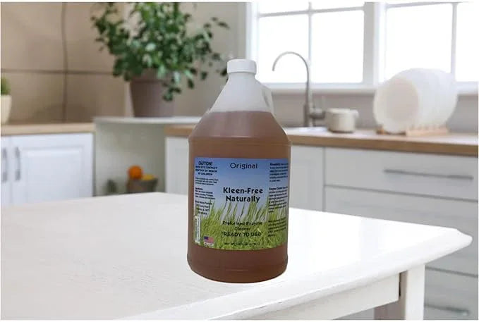 Naturally Preformed Enzyme Cleaner, Enzyme Solution, Multi-Purpose Cleaner, Laundry Additive and More - Ready to Use - Orginal Scent - 128oz (1 Gallon) - NeatNest