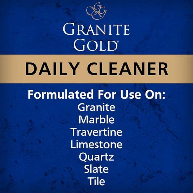 Granite Gold Daily Cleaner Spray 3-Pack with Sealer Spray 1-Pack for Granite, Marble, Travertine, Quartz, Natural Stone - NeatNest