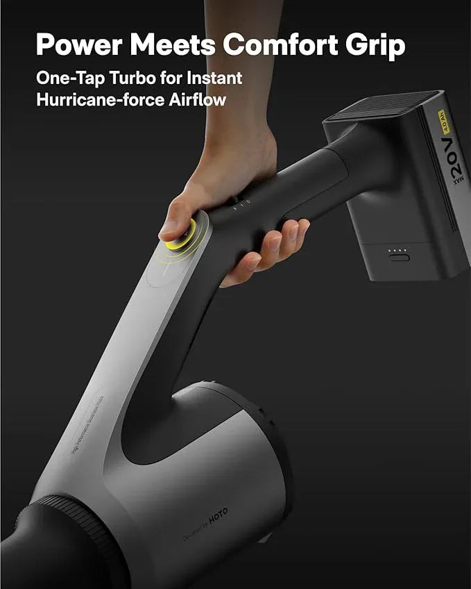 HOTO Cordless Leaf Blower, MAX 720CFM 120MPH, Electric Lightweight Leaf Blower with Battery, USB-C Fast Charging, Handheld Mini Blower for Lawn Care, Snow, Yard, Leaves, Dust - NeatNest