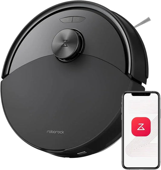 roborock Q10 S5 Robot Vacuum and Mop Cleaner, 10000Pa HyperForce Suction, Dual Anti-Tangle System, Auto-Lifting Mop, ReactiveTech Obstacle Avoidance, App Control, for Pet Hair and Carpet, Black - NeatNest