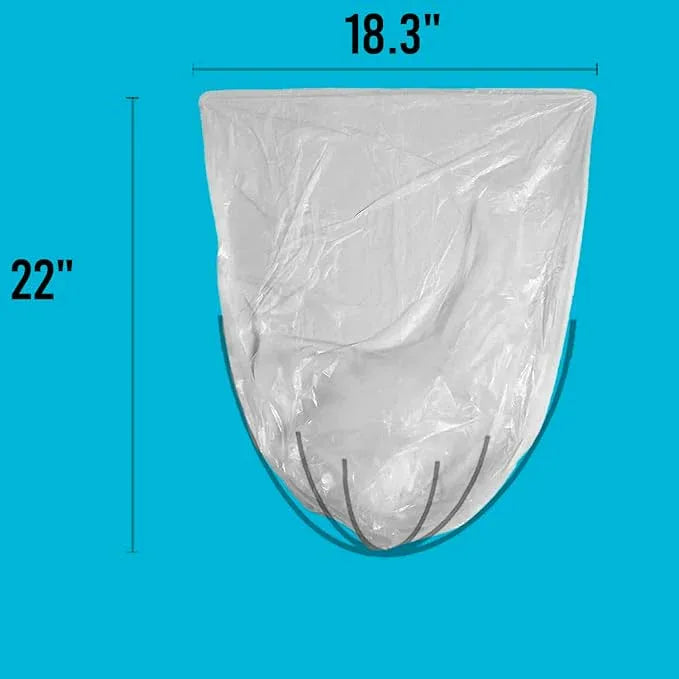2-4 Gallon Trash Bags, 1000 Count Bulk Value Pack, Clear Plastic Recycling Bags, Small Multi-purpose Garbage Bags for Business Home Bathroom Kitchen Commercial and Industrial - NeatNest