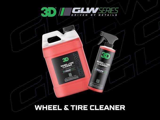 3D GLW Series Wheel & Tire Cleaner – Deep Cleaning All-in-One Formula | Removes Brake Dust, Grime, Tire Browning | Safe on All Wheels | DIY Car Detailing |16 oz - NeatNest