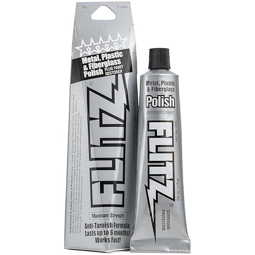 Flitz Multi-Purpose Metal Polish Paste - 1.76oz Tube of USA-Made Chrome Polish - Works on Stainless Steel, Aluminum, Plastic, Jewelry and Cars - Non-Abrasive Cleaner & Rust Remover (1 Pack) - NeatNest