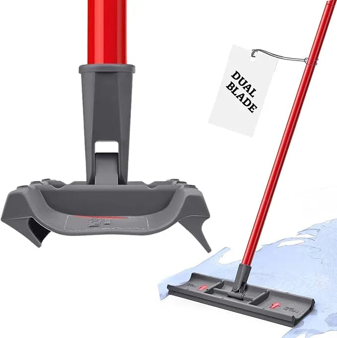 Tyroler Heavy Duty Floor Squeegee for Concrete Floors | 16.5" Squeegee for Floor with 55" 4-Part Handle | Squeegees Broom for Floors | The MoppyShmoppy is The Ideal Squeegees Mop for All Surfaces - NeatNest