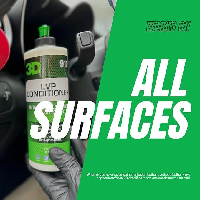 3D Leather, Vinyl & Plastic Conditioner | Restores, Conditions & Protects Car Interiors | Non-Greasy UV Protection for Seats, Steering Wheels, & Trim |16 oz - NeatNest