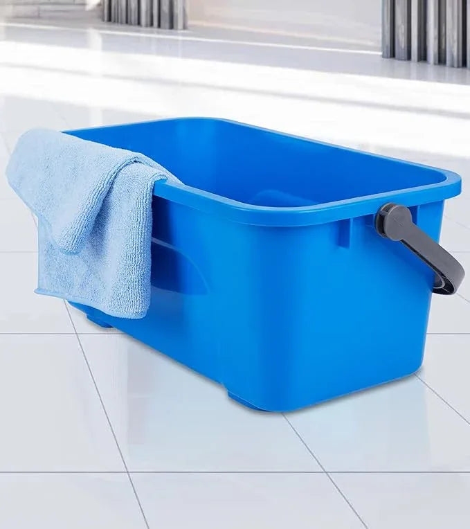 Window Cleaning Kit with Storage Bucket, Window Squeegee with 4.13ft Extension Pole, Scrubber, Spray Bottle,Duster Cloth, Squeegee with Rotating Head, Professional Window Cleaning Tools - NeatNest