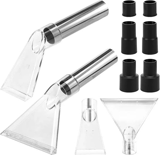 2 Set Vacuum Extractor Attachment with 2-1/2" and 1-7/8" and 1-1/4" Adapters Universal Vacuum Extraction Nozzle Kit Car Detailing Vac Head Tool for Carpet Cleaning - NeatNest