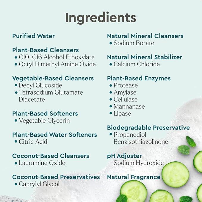 Puracy Pet Stain and Odor Remover - Enzyme Cleaner for Dog Urine and Poop Carpet - Cat Pee Enzyme Cleaner for Cat Urine - Cucumber & Mint, 48oz - NeatNest