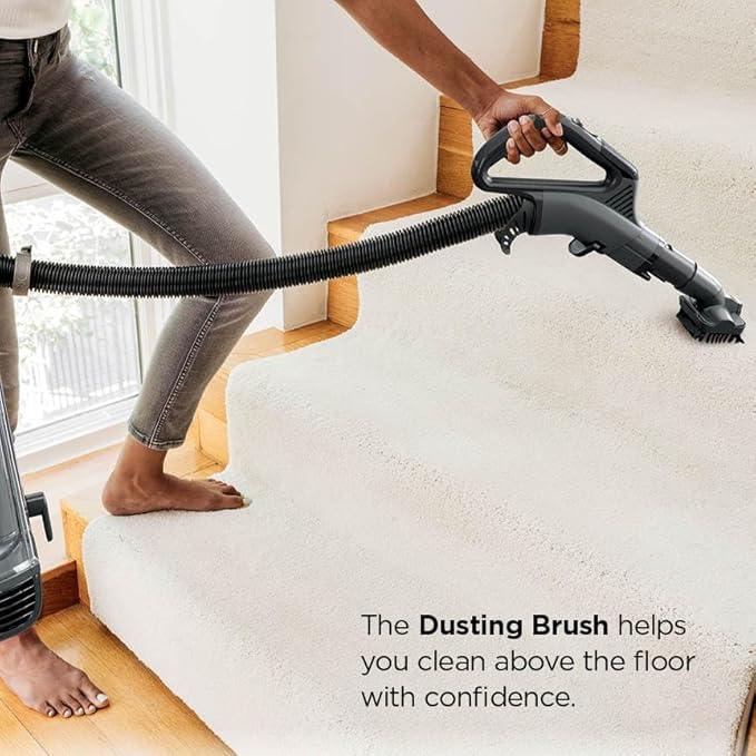 Shark AZ2002 Vertex Powered Lift-Away Upright Vacuum with DuoClean PowerFins, Self-Cleaning Brushroll, Large Dust Cup, Pet Crevice Tool, Dusting Brush & Power Brush, Silver/Rose Gold - NeatNest