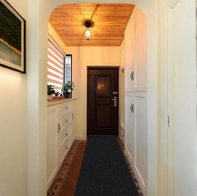 SRDDQLC Door Floor Mat Commercial Grade Large Size Heavy Duty Tough Entry Collection Slip Skid Entrance Mat with Rubber Backing Low Profile and Easy to Clean Indoor Outdoor Rug,3x5FT,Black - NeatNest