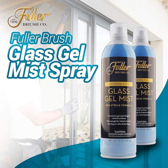 Fuller Brush Glass Gel Mist Spray – 14 oz Glass Cleaner for Windows, Mirrors and Plexiglass – Streak-Free Formula Safe for Tinted & Vertical Surfaces (Pack of 6) - NeatNest
