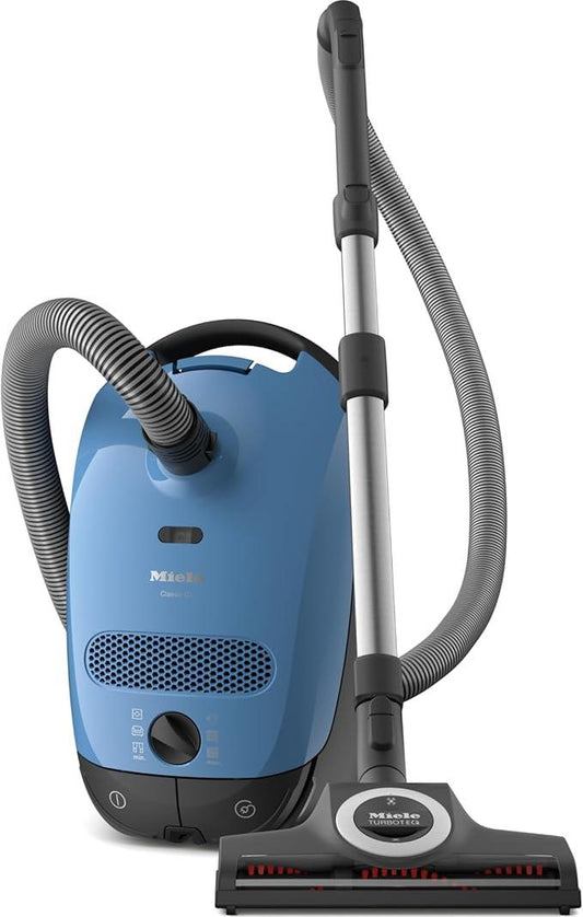 Miele Classic C1 Turbo Team Bagged Canister Vacuum, Tech Blue - Portable, Household - NeatNest