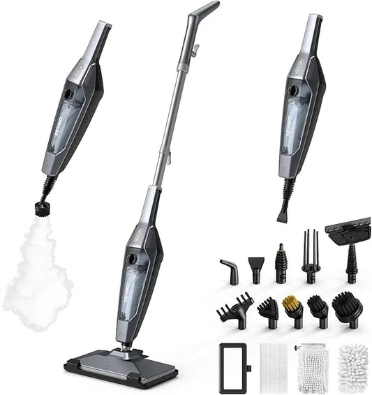SENMO Steam Mop, 14-in-1 Detachable Steam Cleaner for Home and Floor, 1300W 228°F Deep Cleaning MultiPurpose Floor Steamer with 14 Attachments for Hardwood Floors, Tile, Grout, Furniture, Carpet, Wall - NeatNest