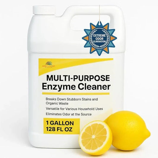 NORTHWEST ENTERPRISES Multi-Purpose Enzyme Cleaner - Household and Commercial Enzyme Cleaner, Fresh Lemon Scent (1 Gallon) - NeatNest