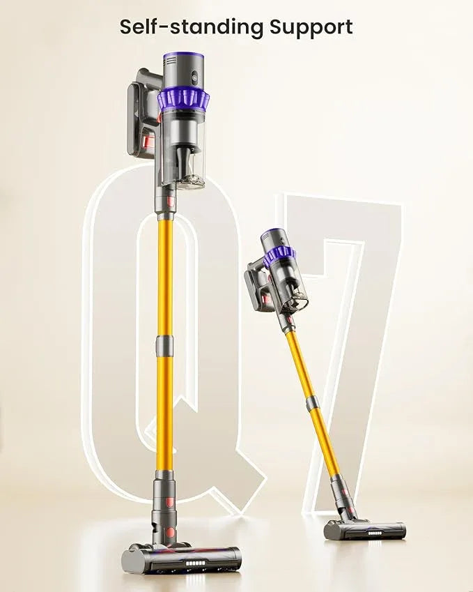 Cordless Vacuum Cleaner,600W 50KPA 65Mins Self-Standing Vacuum Cleaners for Home, Stick Vacuum Cordless with Wall Mount Charging, LED Display, Upgraded Roller Brush for Carpet,Pet Hair,Hardwood Floor - NeatNest