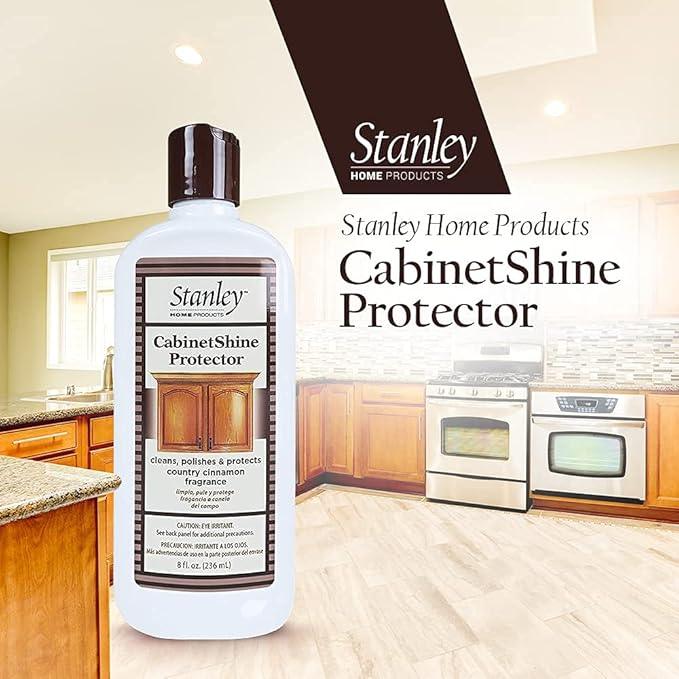 STANLEY HOME PRODUCTS Cabinet Shine Protector - Wood Polisher & Dust Cleaner For Wooden Furniture & Floor - Dust Cream & Hardwood Conditioner For Home & Office Patio (Pack of 6) - NeatNest