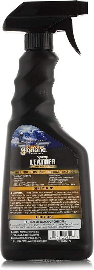 Gliptone Spray Leather Cleaner with Glycerine Spray, pH Balanced, Safely Cleans and Restores, 17 fl oz - NeatNest