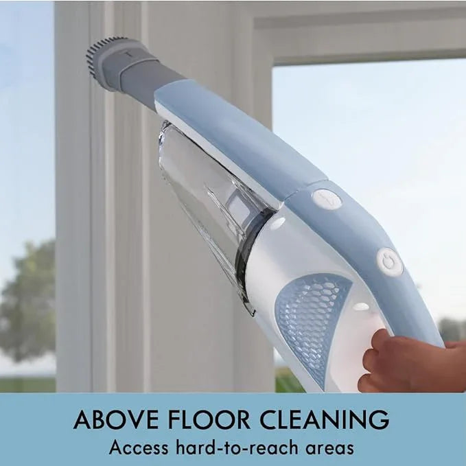 Kenmore DS1020 16V Cordless Stick Vacuum Lightweight 2-in-1 Handheld, LED Headlight with 2-Speed Power Control for Hardwood Floor, Carpet & Pet Hair, 16 Volts, Gray-Blue - NeatNest