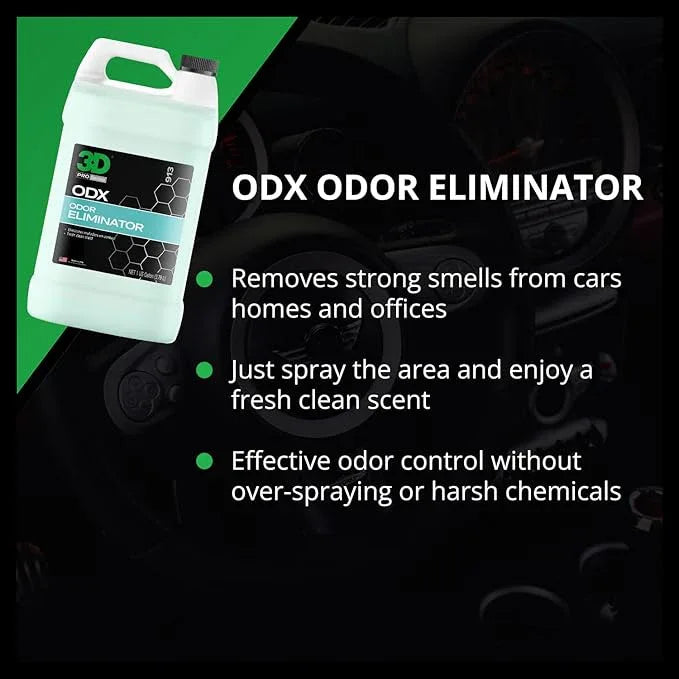 3D ODX - Automotive Odor Eliminator - Deodorizes Pet, Food, Smoke, & Other Linger Odors - Fresh Clean Scent - Great for Car, Home, Office Use - NeatNest