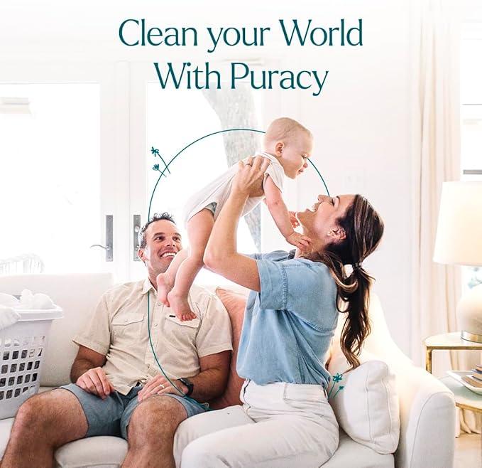 Puracy Stain Remover, Travel and Laundry Stain Cleaner for Clothes, Baby Essentials, Kids Stains, Oil and Fabric Spot Cleaner, Unscented (Stain Remover Spray, 12 fl oz) - NeatNest