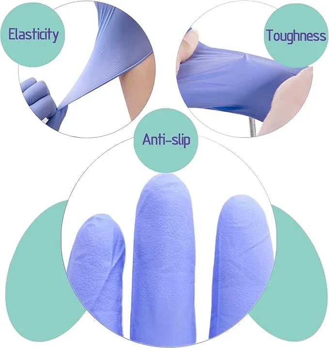 Nitrile Food Safe Disposable Medical Gloves Latex Free Powder Free for Food Prep Cooking Cleaning Exam 3mil - NeatNest