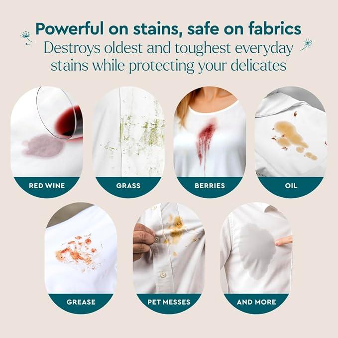 Puracy Stain Remover, Natural Travel and Laundry Stain Cleaner for Clothes, Baby Essentials, Kids Stains, Oil and Fabric Spot Cleaner, Unscented (Stain Remover Spray, 48 fl oz) - NeatNest