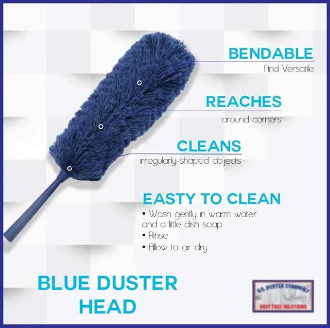 Cobweb Duster with Extension Pole, Plus Size Microfiber Ceiling Fan Duster Extendable 20 feet Reach, 3-Stage Aluminum Telescoping Pole Long Handle Webster Duster for Cleaning - NeatNest