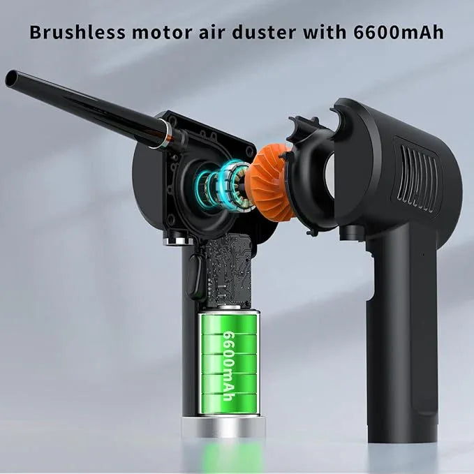 Air Duster, Handheld Cordless Air Duster, Air Blower Rechargeable, Electric Compressed air Gun Battery Operation, for Cleaning Computer Keyboard Camera Lego Toys. - NeatNest