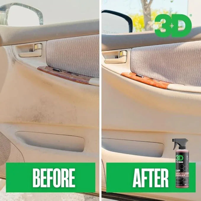 3D LVP Interior Cleaner - Removes Dirt, Grime, Grease, Oil & Stains from Leather, Vinyl & Plastic - Great for Seats, Steering Wheels, Door Panels, Dashboards - Car, Office, Home Use - 1 Gallon - NeatNest