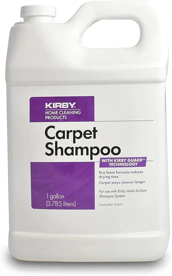 Kirby Carpet Shampoo – 1 Gallon (Pack of 4) | Deep Cleaning Solution for Carpets & Rugs, Lavender Scent, Residue-Free Formula - NeatNest