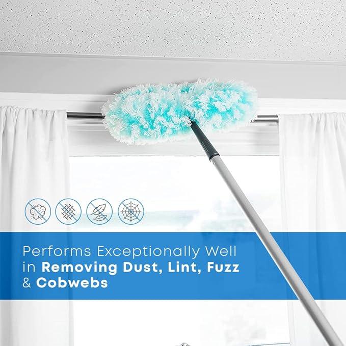 Fuller Brush Fuzzy Fan Duster – Dust & Clean Ceiling Fans, Walls, Woodwork – Polystatic & Microfiber Grabs & Holds Dust, Lint, Cobwebs & Dirt - Fan Duster Head Only (Pink) - NeatNest