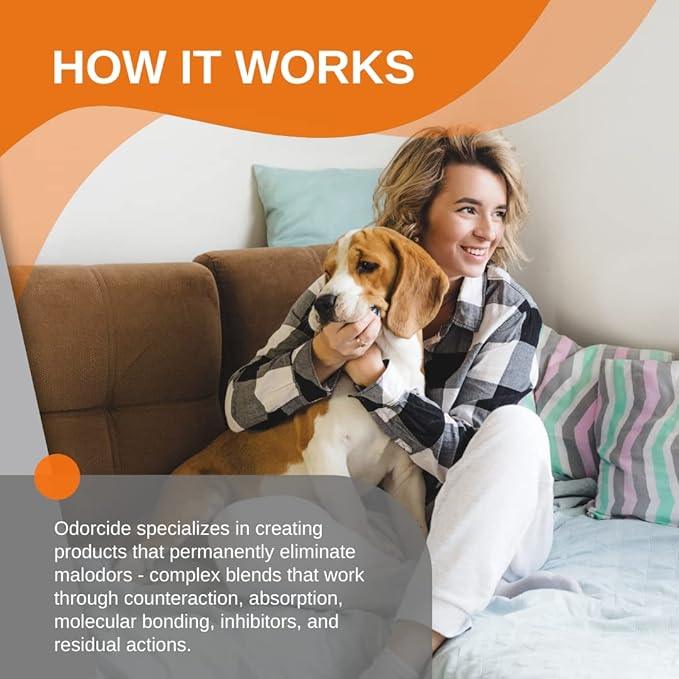 Odorcide Odormed Odor Eliminator Concentrate - Pet Odor Eliminator for Strong Odor on Floors, Walls, Cages & More - All-Purpose with Safe, Non-Enzymatic Formula (1 Gal, Caribbean Citrus Mist) - NeatNest