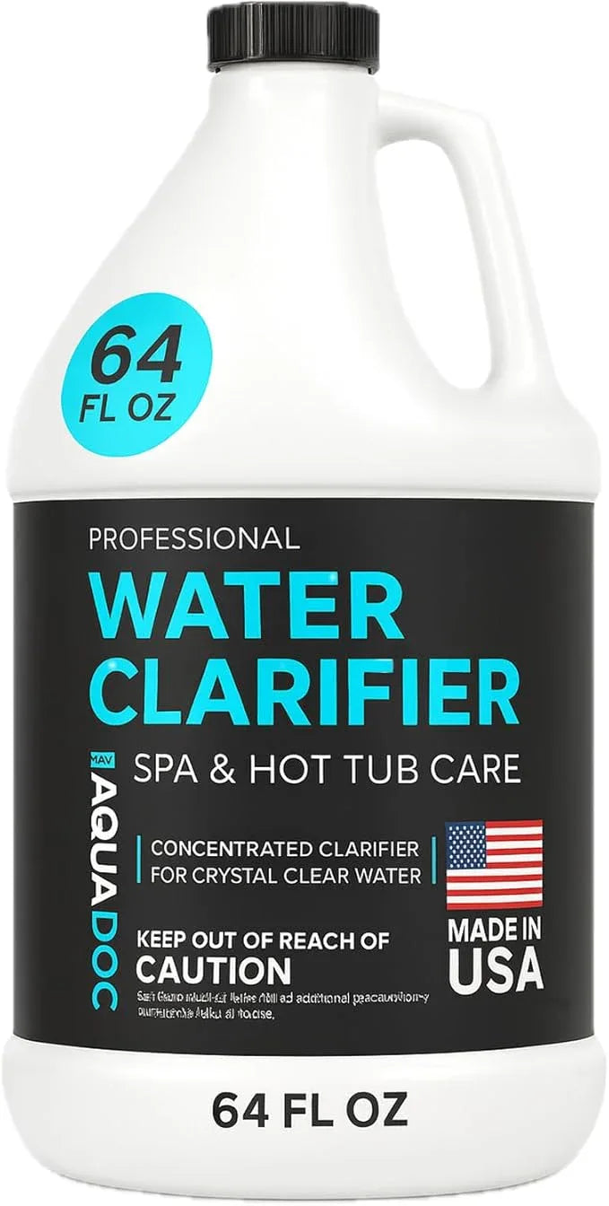 AquaDoc Spa Clarifier & Hot Tub Clarifier for Fast Acting Cloudy Water Treatment - 64oz - to Keep Your Spa Clear & Balanced - Made in USA - NeatNest