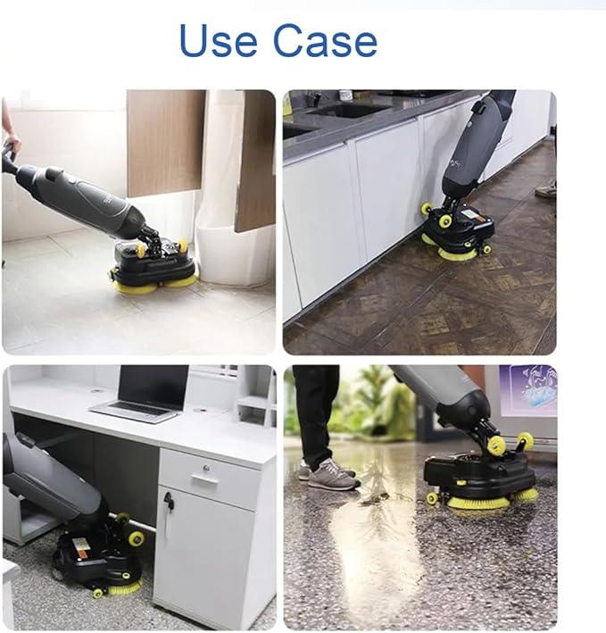 Professional-Grade Mini Floor Scrubber Ultra-Compact & Portable Cordless Design 90-120 Min Battery 16.9" Wide Cleaning for Home, Office, Bathrooms & Small Commercial Spaces, Tile & Sealed Floors - NeatNest