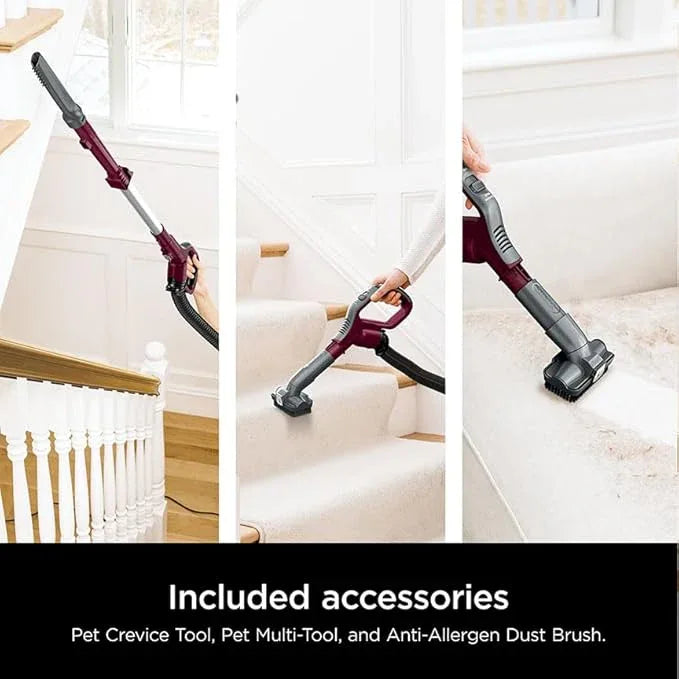 Shark DETECT Lift-Away Corded Upright Vacuum with Detect Technology, Self-Cleaning Brushroll for No Hair Wrap, Anti-Allergen Complete Seal, and Odor Neutralizer Technology, Burgundy, LA492 - NeatNest