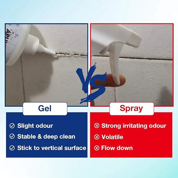 APULITO Household Cleaner Gel for Bathroom Shower Kitchen Tile Grout, Sinks Countertops 10 Fl Oz (Pack of 1) - NeatNest