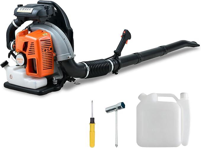 65CC Backpack Gas Powered Leaf Blower 884 CFM 3.8 HP 2-Cycle Grass Lawn Blower Air Cooling, Low Vibration and Ergonomic Design for Outdoor Gard Yard Cleaning and Snow Removal - NeatNest
