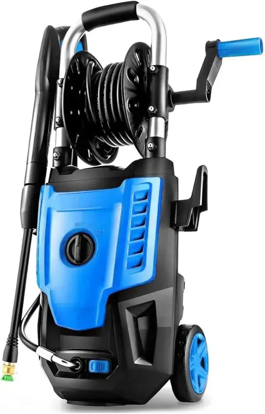 Pressure Cleaner High Power Cleaner with 4 Spray Tips and Soap Bottle for Fence, Patio, Light Blue - NeatNest