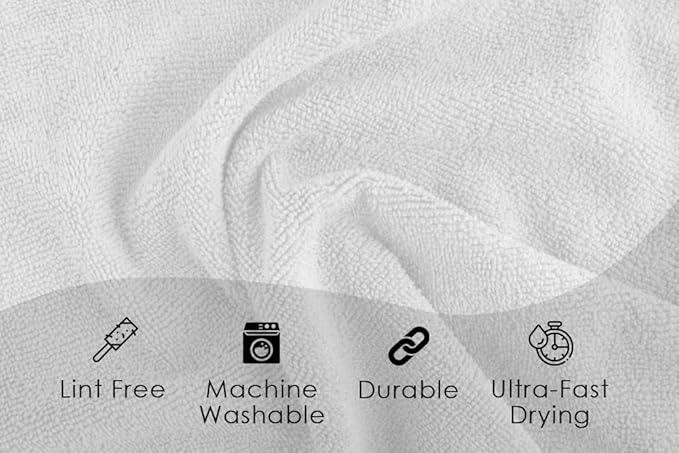 Avalon Towels Microfiber Cleaning Cloths Value Pack of 36 Size 16" x 16", Highly Absorbent, Lint Free, Reusable and Washable, Multicolor - NeatNest