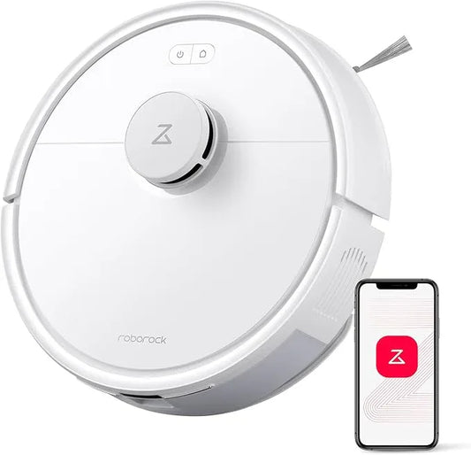 roborock Q7 L5 Robot Vacuum and Mop Combo, 8,000Pa Suction, Upgraded from Q5 Pro, Dual Anti-Tangle System, LiDAR Navigation, No-Go Zones, Self-Charging Robotic Vacuum Cleaner, White - NeatNest