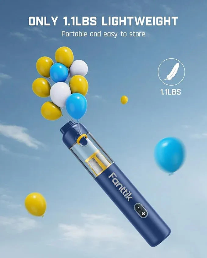 Fanttik Slim V8 APEX Car Vacuum, 4-in-1 Portable Mini Cordless Vacuum with 19000pa Suction Power, Type-C Charge, 2 Suction Modes, Handheld Vacuum for Small Jobs, Car, Office Desk, Keyboards (Blue) - NeatNest
