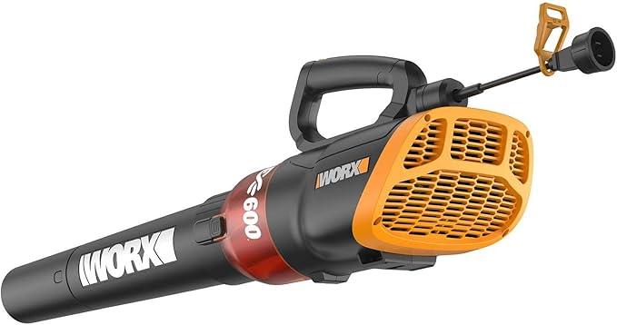 WORX WG520 12 Amp Turbine 600 Electric Leaf Blower - NeatNest