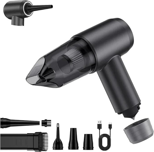 Fanisic Car Vacuum Handheld Vacuum Cleaner/Air Duster, 18000PA Strong Suction with Brushless Motor, Rechargeable Dust Buster/Hand Pump Low Noise for Car Detailing Home Office Cleaning - NeatNest